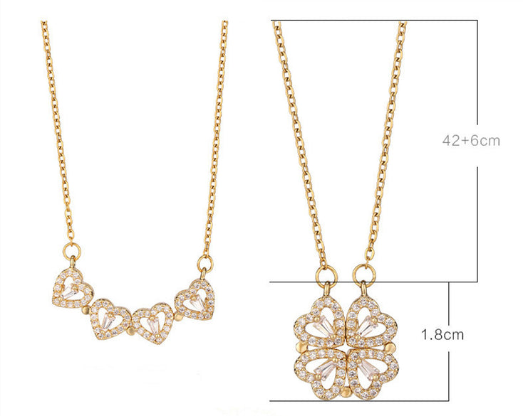 Clover Heart Necklace