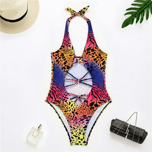 Rainbow Leopard Swimsuit