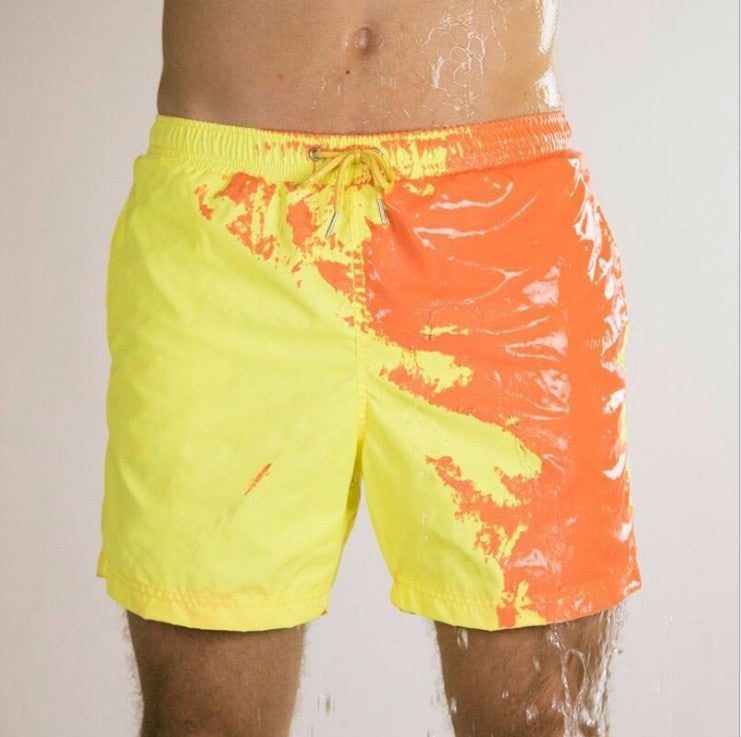 Color Shift Beach Shorts