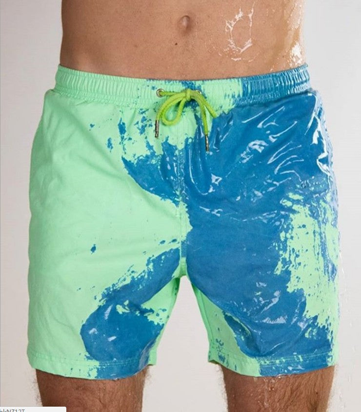 Color Shift Beach Shorts