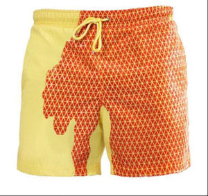 Color Shift Beach Shorts